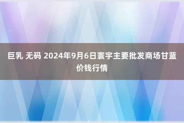 巨乳 无码 2024年9月6日寰宇主要批发商场甘蓝价钱行情