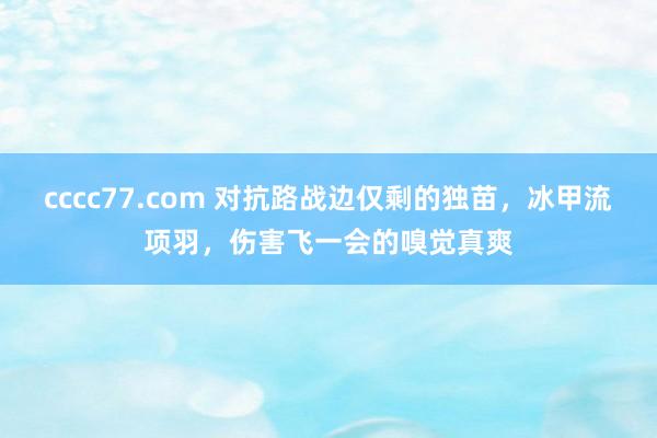 cccc77.com 对抗路战边仅剩的独苗，冰甲流项羽，伤害飞一会的嗅觉真爽