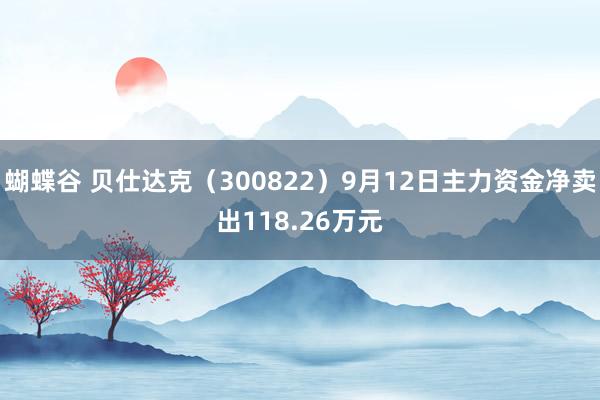 蝴蝶谷 贝仕达克（300822）9月12日主力资金净卖出118.26万元