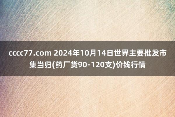 cccc77.com 2024年10月14日世界主要批发市集当归(药厂货90-120支)价钱行情