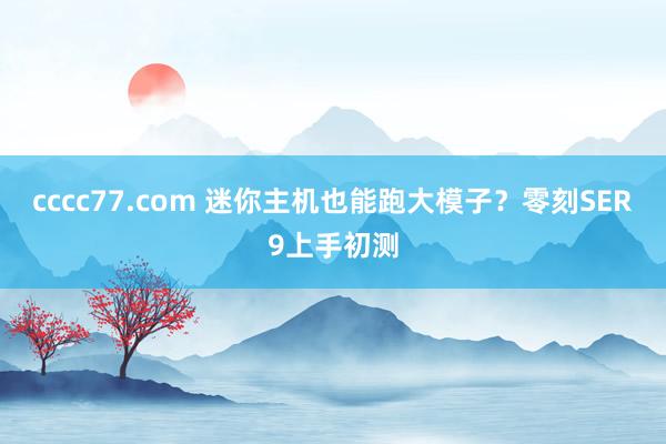 cccc77.com 迷你主机也能跑大模子？零刻SER9上手初测