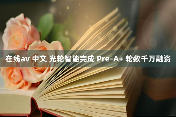 在线av 中文 光轮智能完成 Pre-A+ 轮数千万融资