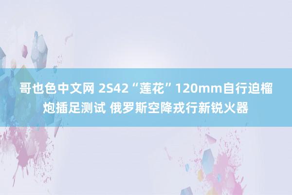 哥也色中文网 2S42“莲花”120mm自行迫榴炮插足测试 俄罗斯空降戎行新锐火器