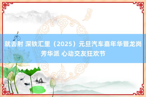 就去射 深铁汇里（2025）元旦汽车嘉年华暨龙岗芳华派 心动交友狂欢节