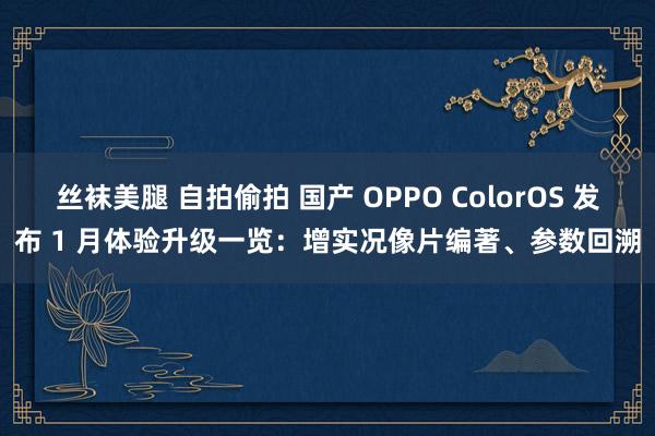 丝袜美腿 自拍偷拍 国产 OPPO ColorOS 发布 1 月体验升级一览：增实况像片编著、参数回溯