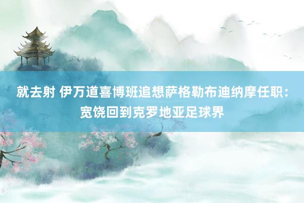 就去射 伊万道喜博班追想萨格勒布迪纳摩任职：宽饶回到克罗地亚足球界